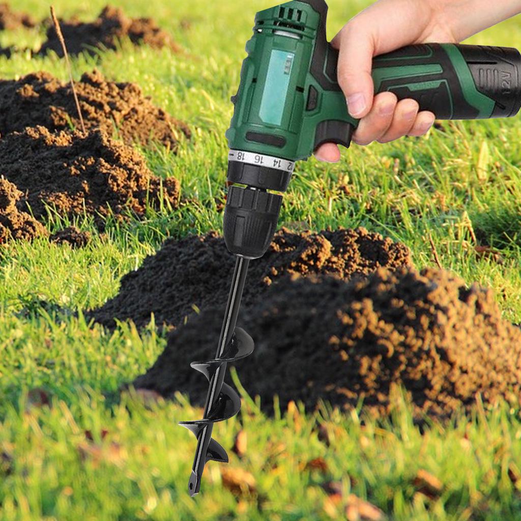 Auger Drill Bit Garden Plant Flower Bulb Auger Rapid Planter for Planting Bulb Seedlings Drill