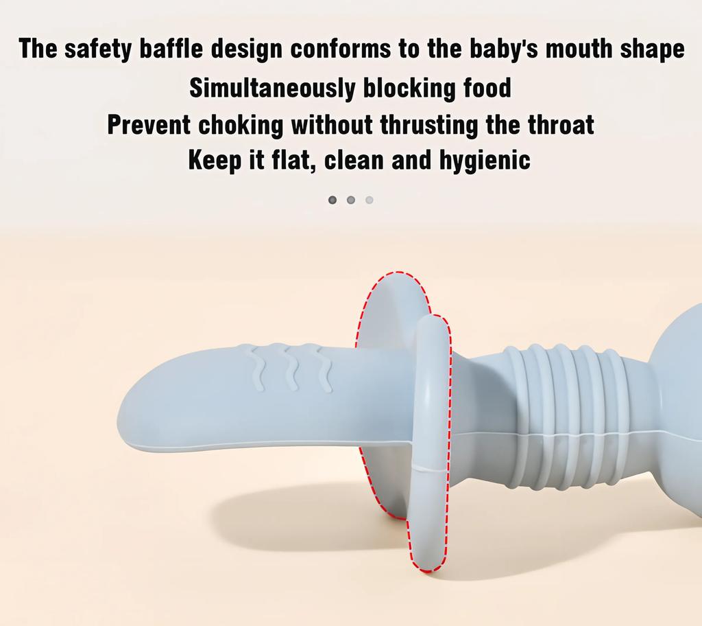 2pcs Food Grade Children Handle Spoon Fork Cutlery Baby Coaching Complementary BabyFeeding