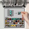 Мини-верстак Minecraft Акриловые магниты на холодильник - Подвижные украшения для рюкзака