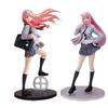 Аниме фигурка Zero Two, школьная форма, платье, юбка JK, модель игрушки, подарочная коллекция, стоячая кукла из ПВХ