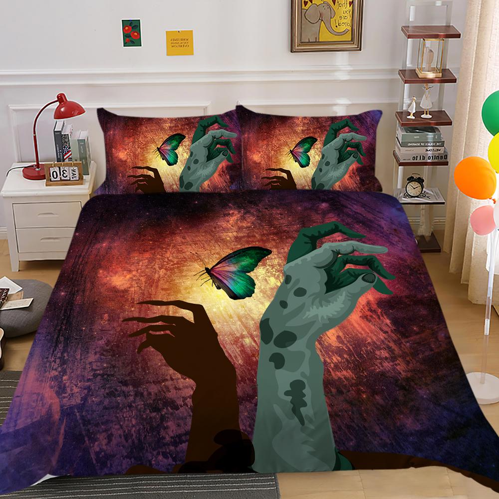 Halloween Home Bedding Down Duvet Cover Set Bedroom Duvet Cover Pillowcase Single/double Bed Full Size Home Decoration Bedding