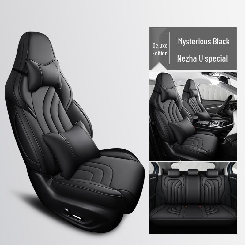 ZRR Подушка на сиденье автомобиля из натуральной кожи для Neta U - Всесезонная, Спортивная, Дизайн с полным охватом