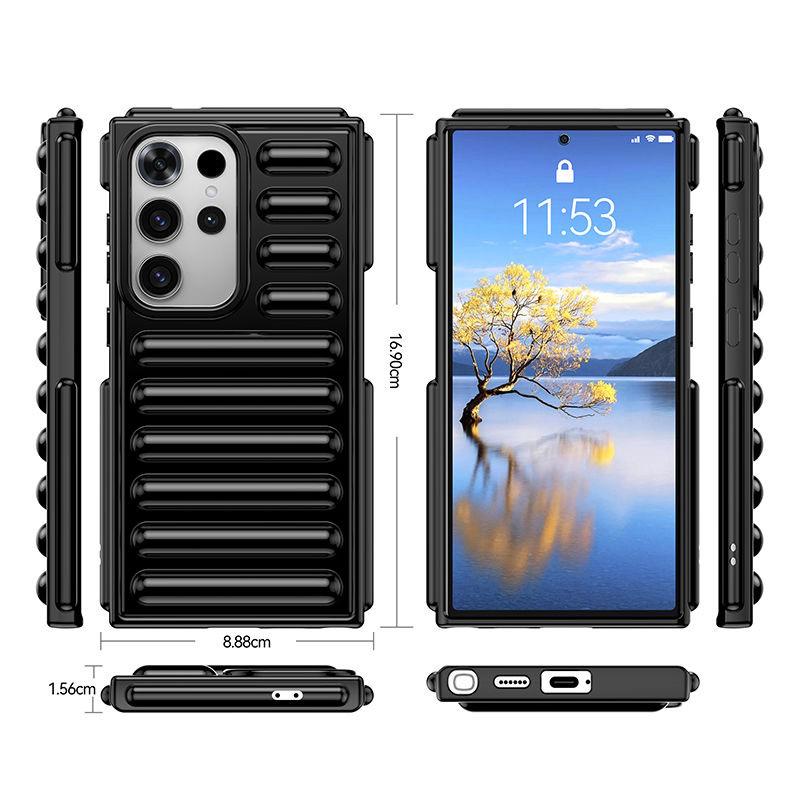 Подходит для чехла для мобильного телефона Samsung S25 Ultra, капсульный противоударный мягкий чехол из ТПУ A16A06, защитный чехол S23 S24U, новая модель