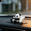 Украшение-скульптура панды, Настольное украшение для офиса, Украшение для автомобиля, Креативная модель животного, Коллекционные фигурки, Украшение для автомобиля
