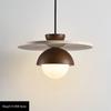 Creative Walnut Wood Pendant Light Natural Stone Wabi-sabi Styie Hanging Light Bedroom Bedside Kitchen Hanging Lamps Fixtures