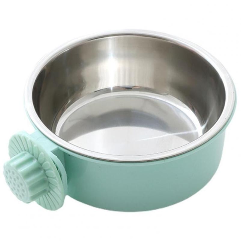 3 Colors Cat Dog Food Dispenser 2-in-1 Pet Feeding Tool Portable Pet Cage Bowl  Cat