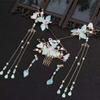 Hair Comb Women Hair Accessories Pearl Tassel Hair Stick Chinese Hairpin Set Hairstyle Design Tool