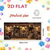 2D Farmhouse Horse Stable Backdrop Cloth for Christmas Party Photo Booth Background