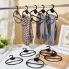10Pcs Transparent Circular Hanger Scarf Display Hook Plastic Smooth Shawl Hook Silk Scarf Hanger