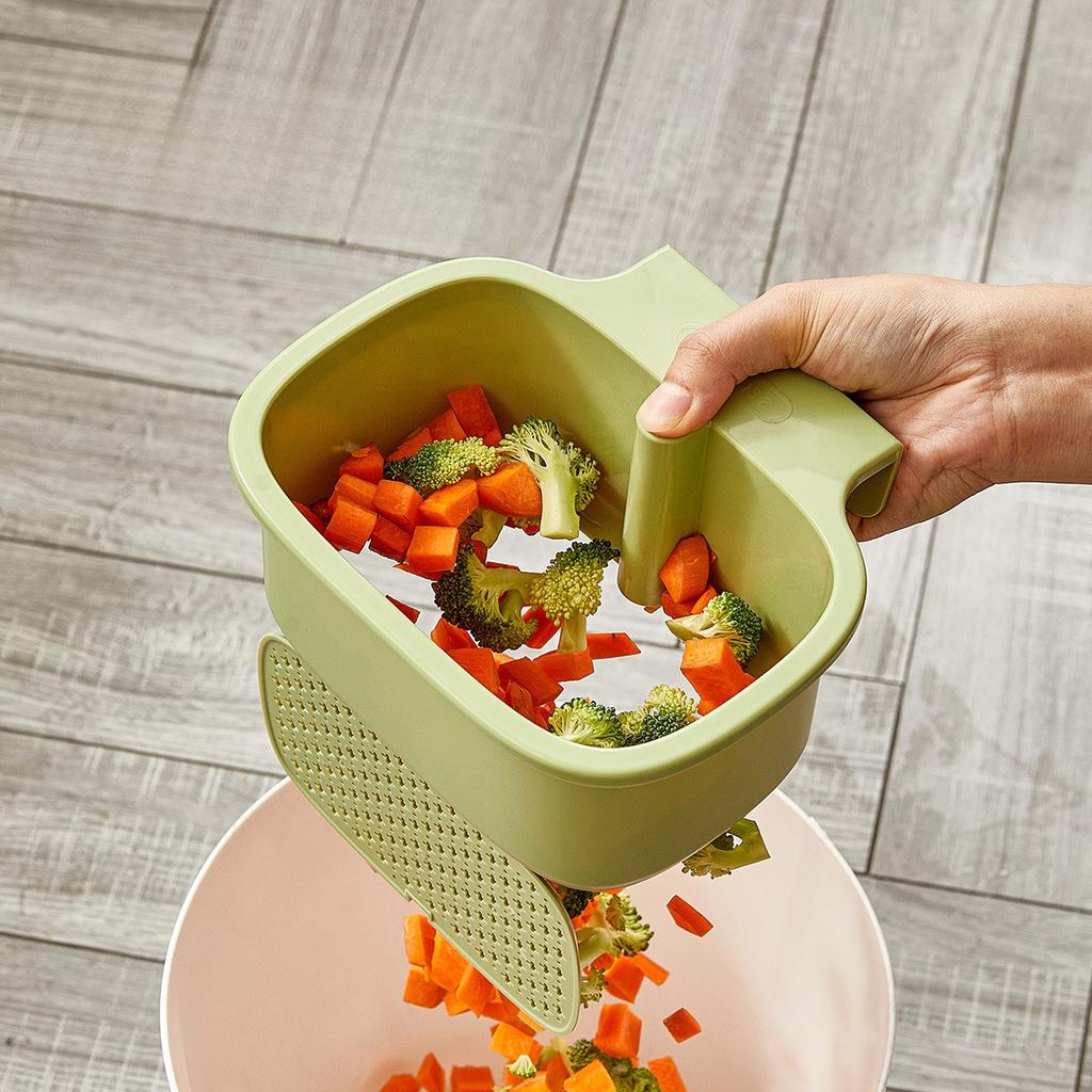Large-capacity Detachable Water Drain Basket Home Kitchen Draining Rack Water Drain Basket Storage Rack for Separating Filters