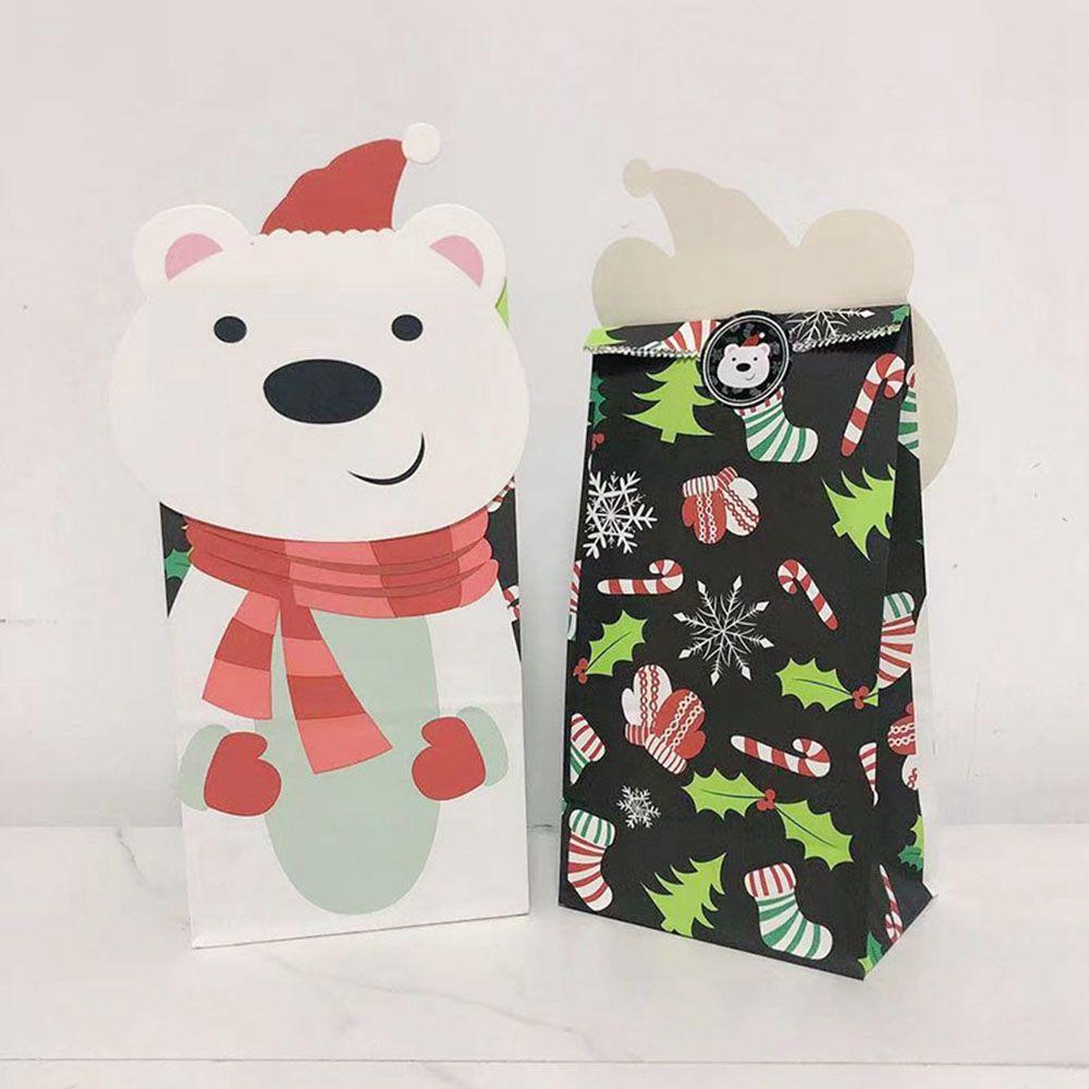 Gift Packaging Santa Claus Christmas Decorations Gift Bags Food Packing Bags Christmas Ornament