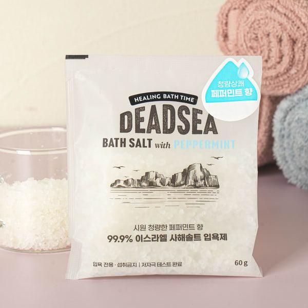 Израильская соль Мертвого моря для ванн 60 г со вкусом перечной мяты