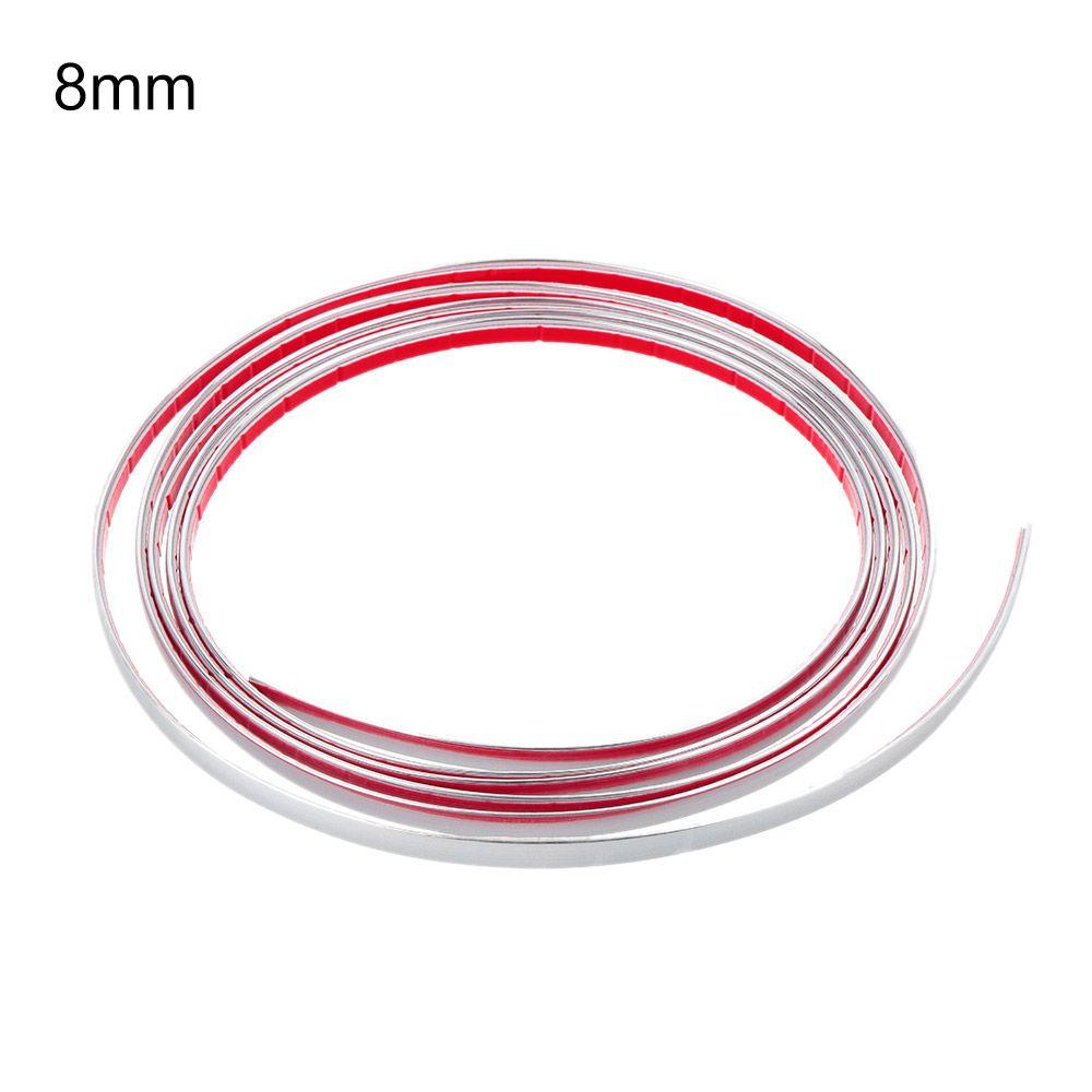 Width Styling Auto DIY Moulding Trim Adhesive Sticker  Bumper Protective Car Body Chrome Strip