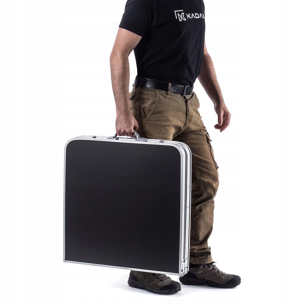 KADAX Tourist Set Folding Table 120cm + 4 Chairs 5in1 Camping Grill