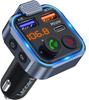 Transmetteur Fm Voiture, Allume Cigare Bluetooth 5.3 Émetteur Radio, Chargeur Rapide Pd 20W Type C+ Qc3.0, Appels Mains Libre
