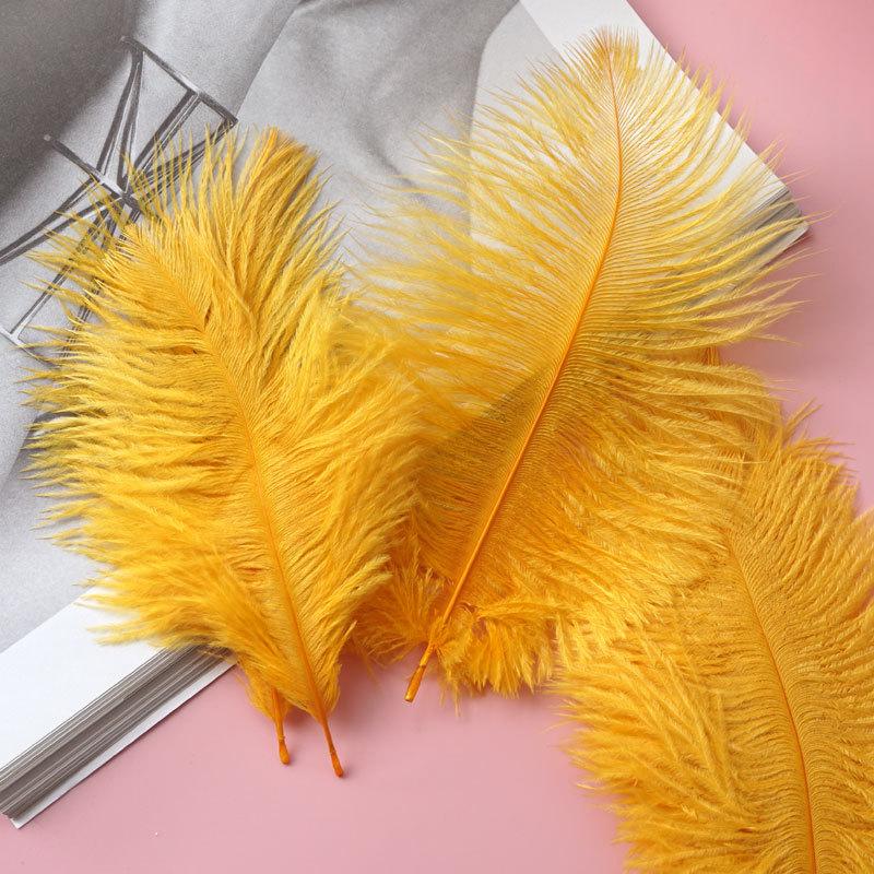 Colored Camel Bird Fur 15 -20cm Wedding Ornament Net Red Wall Decorative Feather Wall Hand Blooming Flowers Diy Dream Network Material