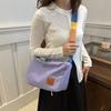 Large Capacity Retro Bag Women 2025 New Trendy Simple Canvas Bag Bag Versatile Student Class Shoulder Messenger Bag