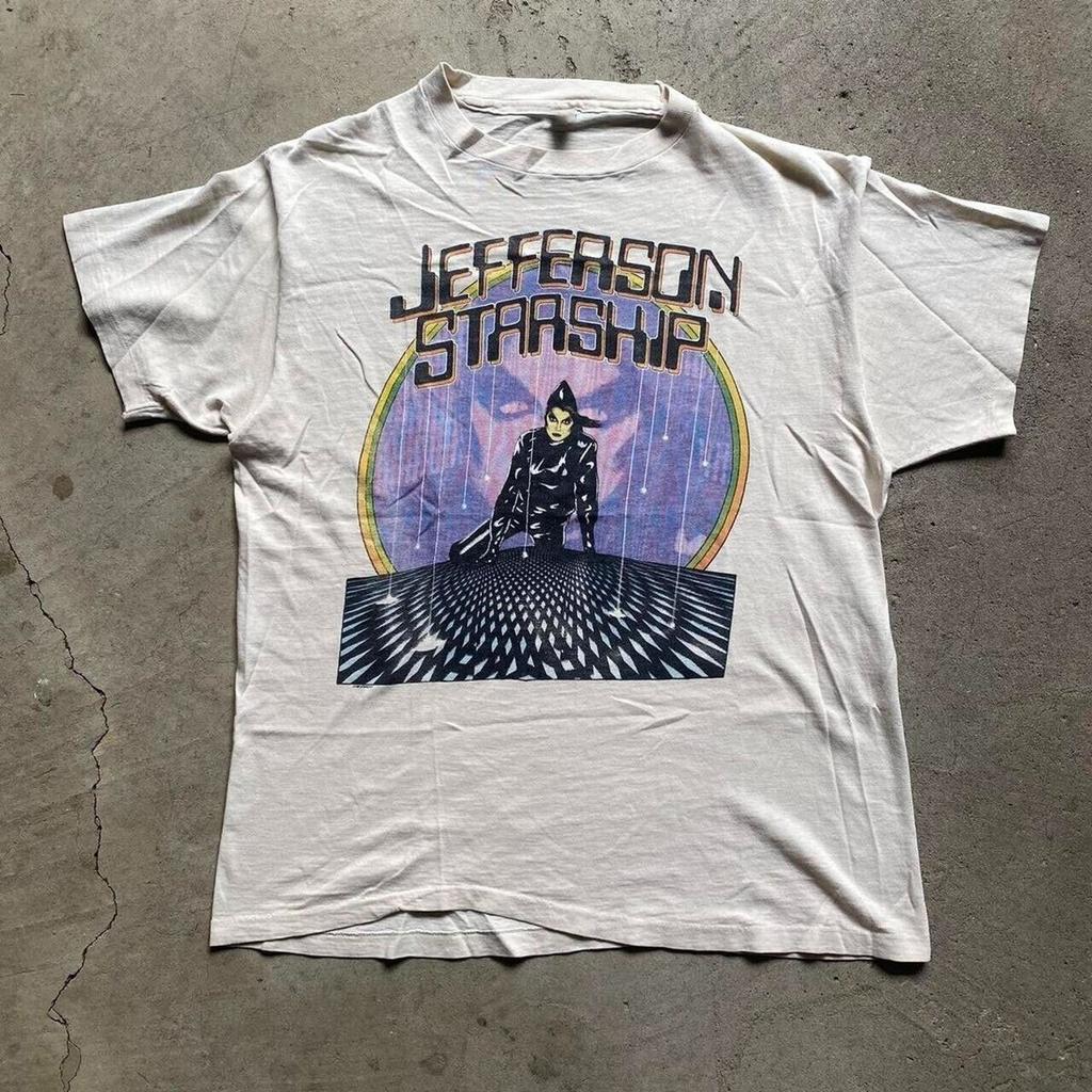 Vintage 80s Jefferson Starship Modern Times Tour T-Shirt SA228 FREE SHIPPING
