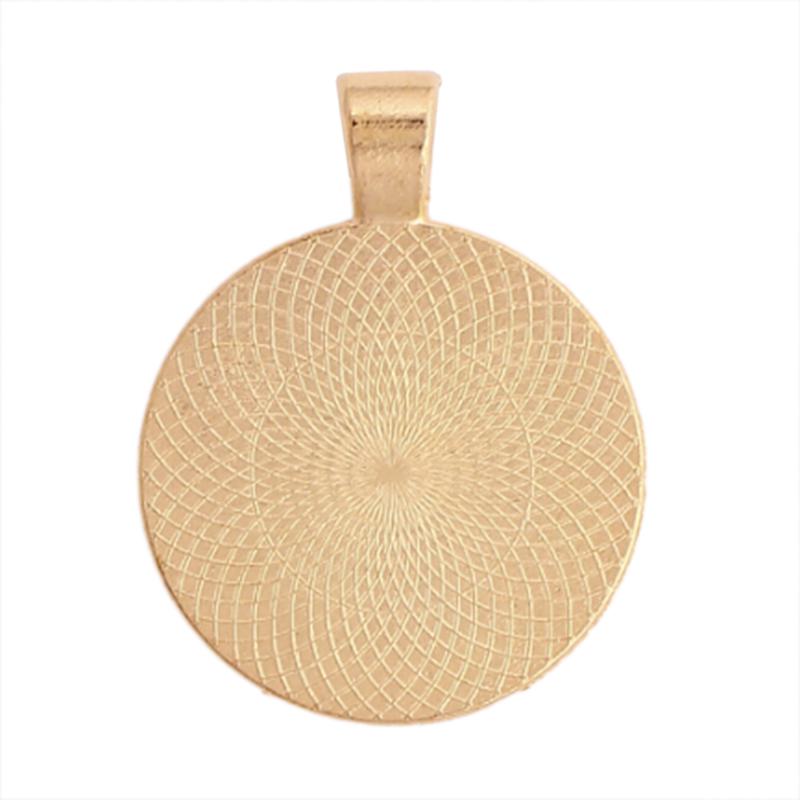 80Pcs Round Pendant Trays Glass Cabochon Base 8 Color Jewelry Making Crafts Gift