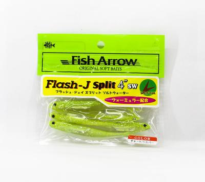 Fish Arrow Мягкая приманка Flash J Split SW 4 дюйма, 5 шт. в упаковке #102 (8801)