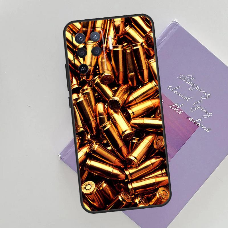 Чехол для телефона с коллажем из военных пуль для Oppo A96 A76 A16 A74 A53 A54 A94 A15 A17 A52 A72 A57S A58 A78 A98 A79