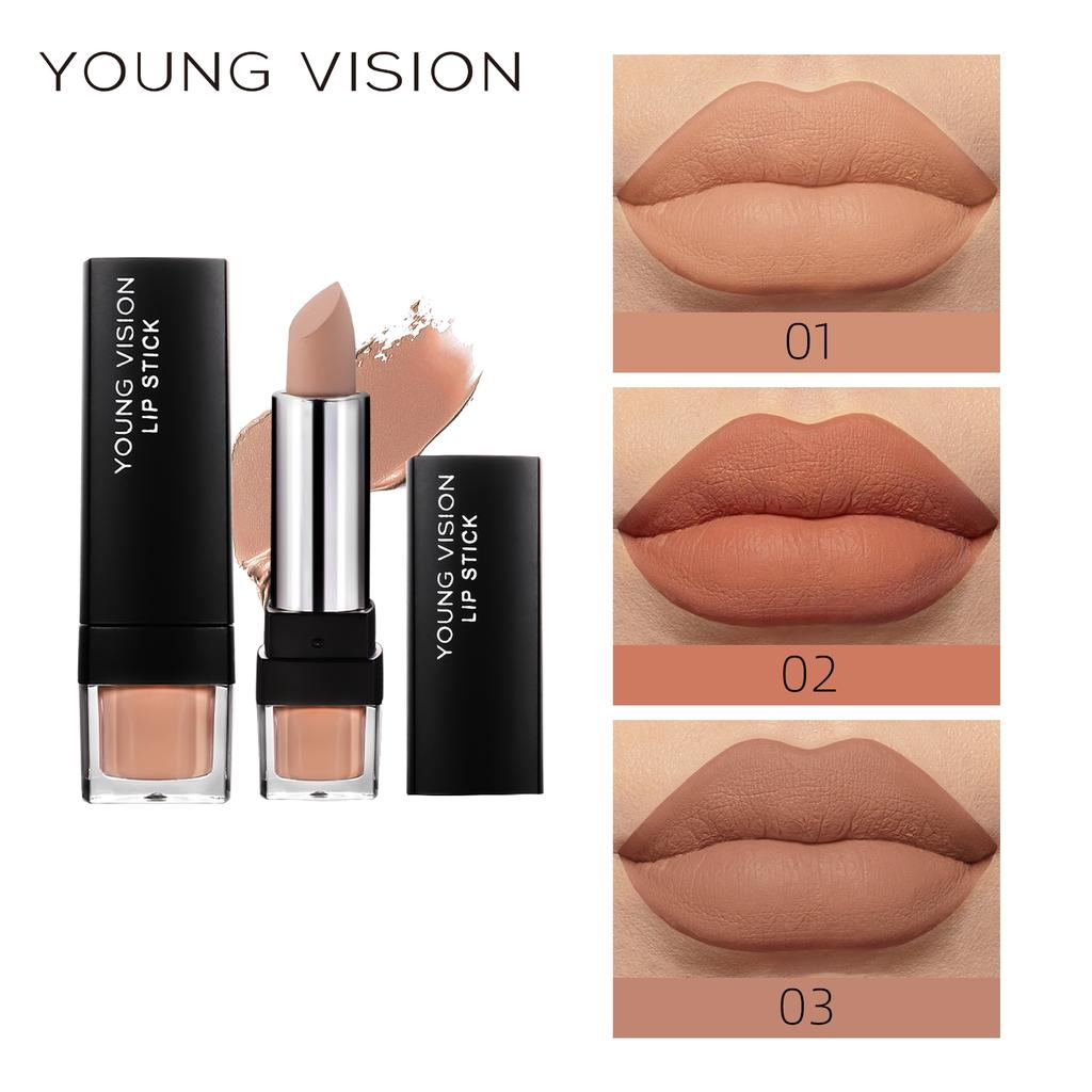 YOUNG VISION Mute and dry 12-цветная однотонная помада Velvet антипригарный бальзам для губ в форме чашки