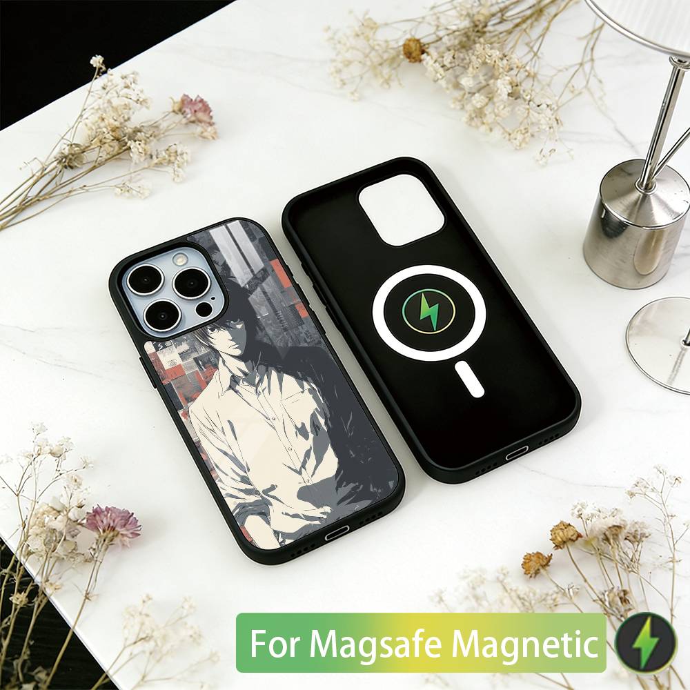 Death Note  Light Yagami Phone Case For iPhone17,16,15,14,13,12,11 Plus,Pro Magnetic For Magsafe Wireless Charging