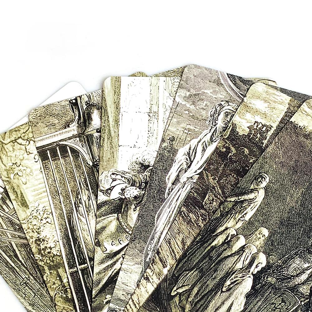 Таро Гюстава Доре 78 карт Карты Настольные игры для вечеринок Для семьи и друзей Развлечения Английская версия Гадальная игра Карты