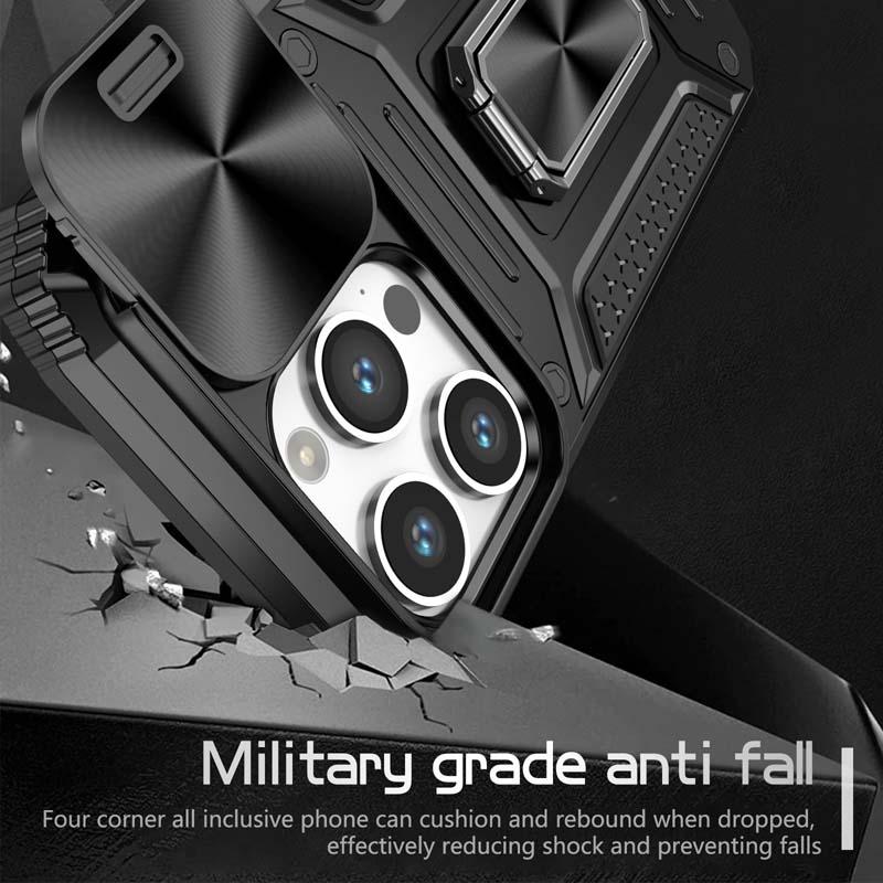 Чехол для камеры со слайд-объективом для iPhone 15 Pro Max 12 13 14 Plus, противоударный защитный чехол с магнитным кольцом, защитный чехол