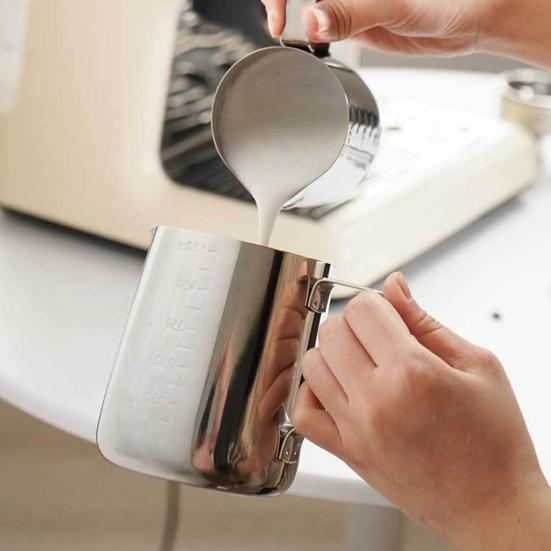 350 мл, 600 мл, 1000 мл, чашка для латте-арт из нержавеющей стали, защита от капель, кувшин для изготовления свечей, высокий