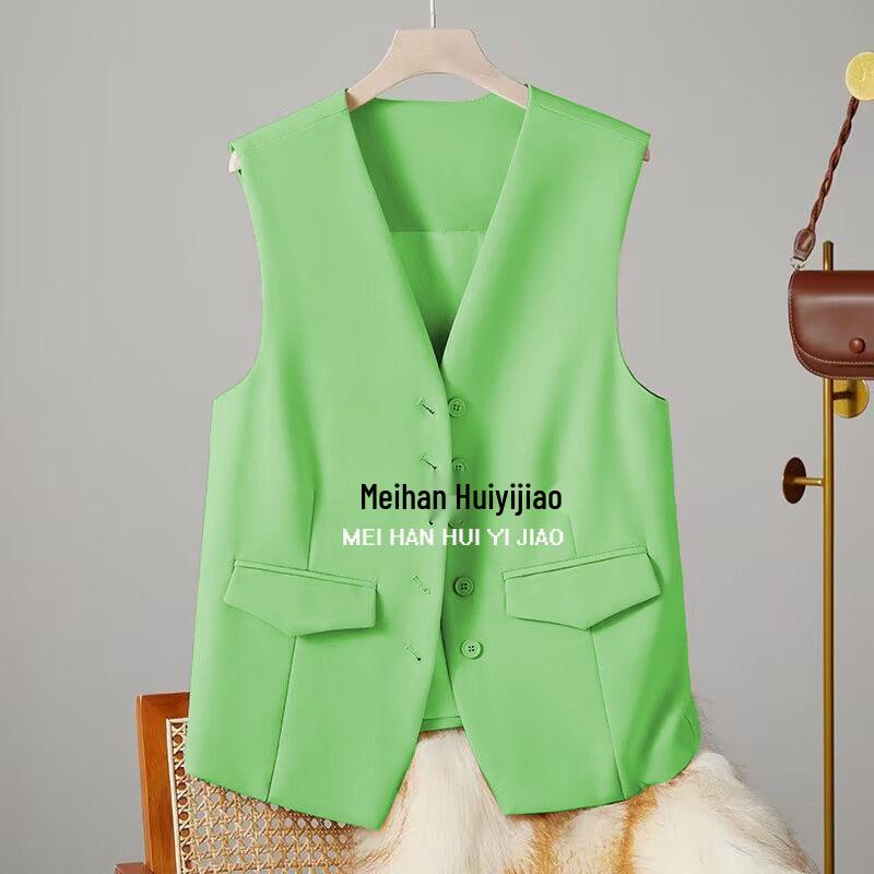 Модный женский жилет без рукавов в корейском стиле