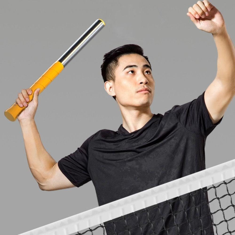Comfortable Grip Racket Swing Trainer With Sound Badminton Training Stick Postures Correction