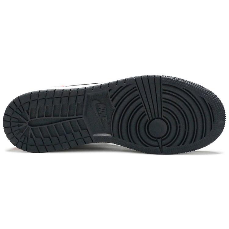 Jordan 1 Mid SE Белый Черный Красный Ель GS BQ6931-100