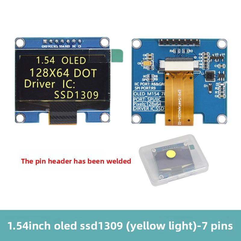 1.54InchOLEDDisplay LCD Screen Module Resolution128*64 SPI/IICInterfaceSSD1309Driver