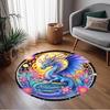 1pc home carpet dragon and cherry blossom design non slip office decor gift living room bedroom