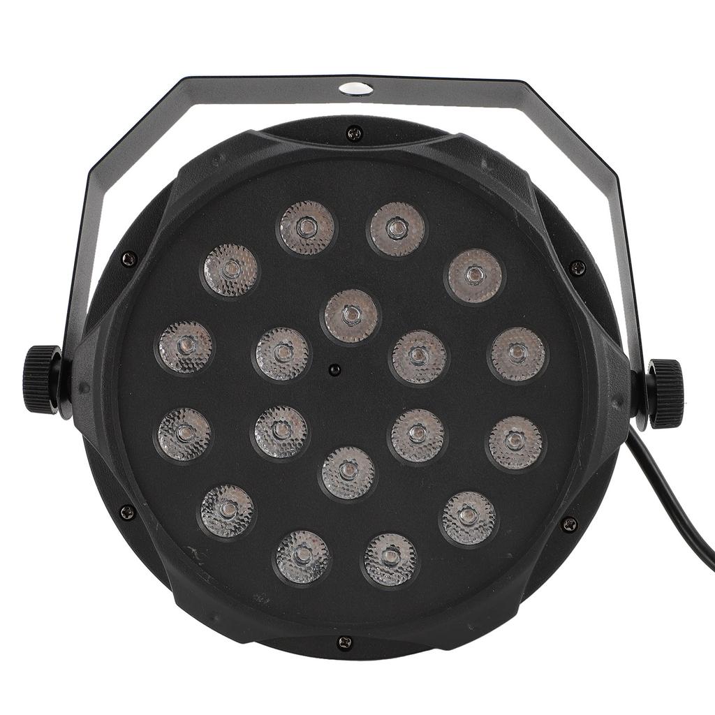 Светодиодный сценический свет 18 X 3 Вт, звуковая активация, 2 рабочих режима, RGB, Par, может использоваться для выступлений, вечеринок, свадеб
