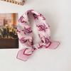 Spring and summer new cotton and linen cashew print breathable silk scarf femininity versatile scarf photo decoration headscarf square scarf