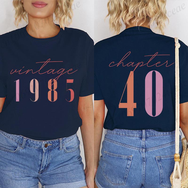 Classic 1985 Tshirts for Unisex Vintage 40th Birthday Year Tshirts for Unisex Unisex Cute 40th Milestone Best Friend 40 Bday Shirt