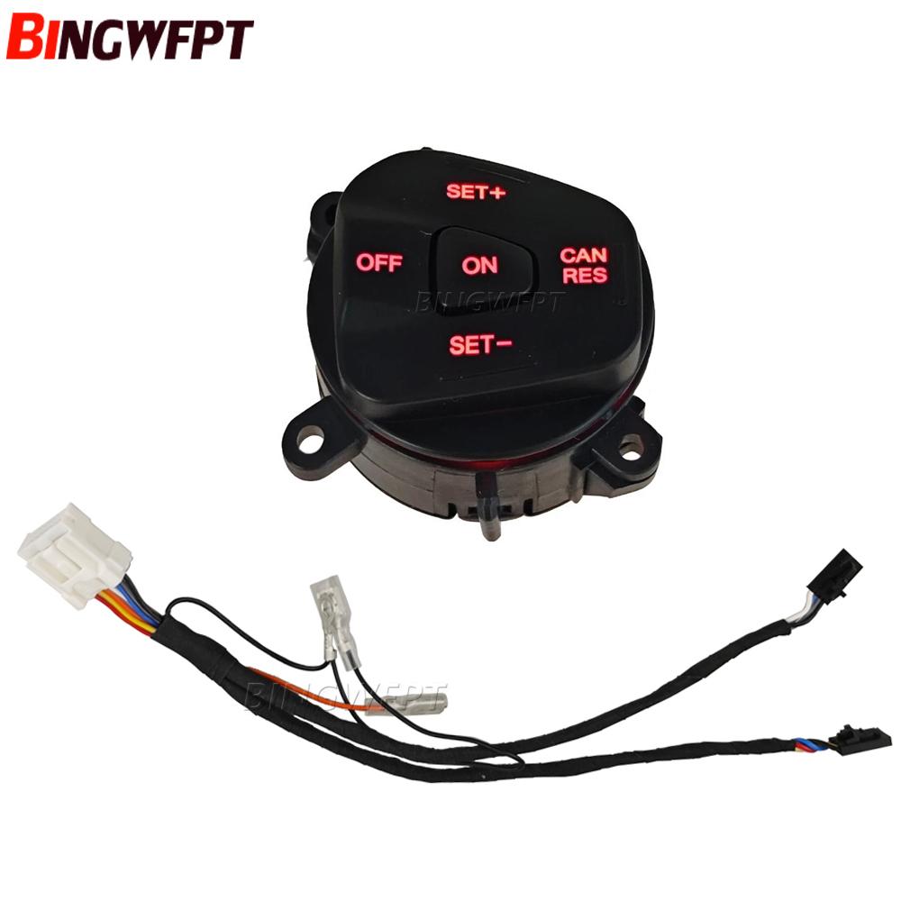 Steering Wheel Right Cruise Control Switch Button With Wiring Harness For Ford Fiesta MK7 Escort Ecosport 2013-2015