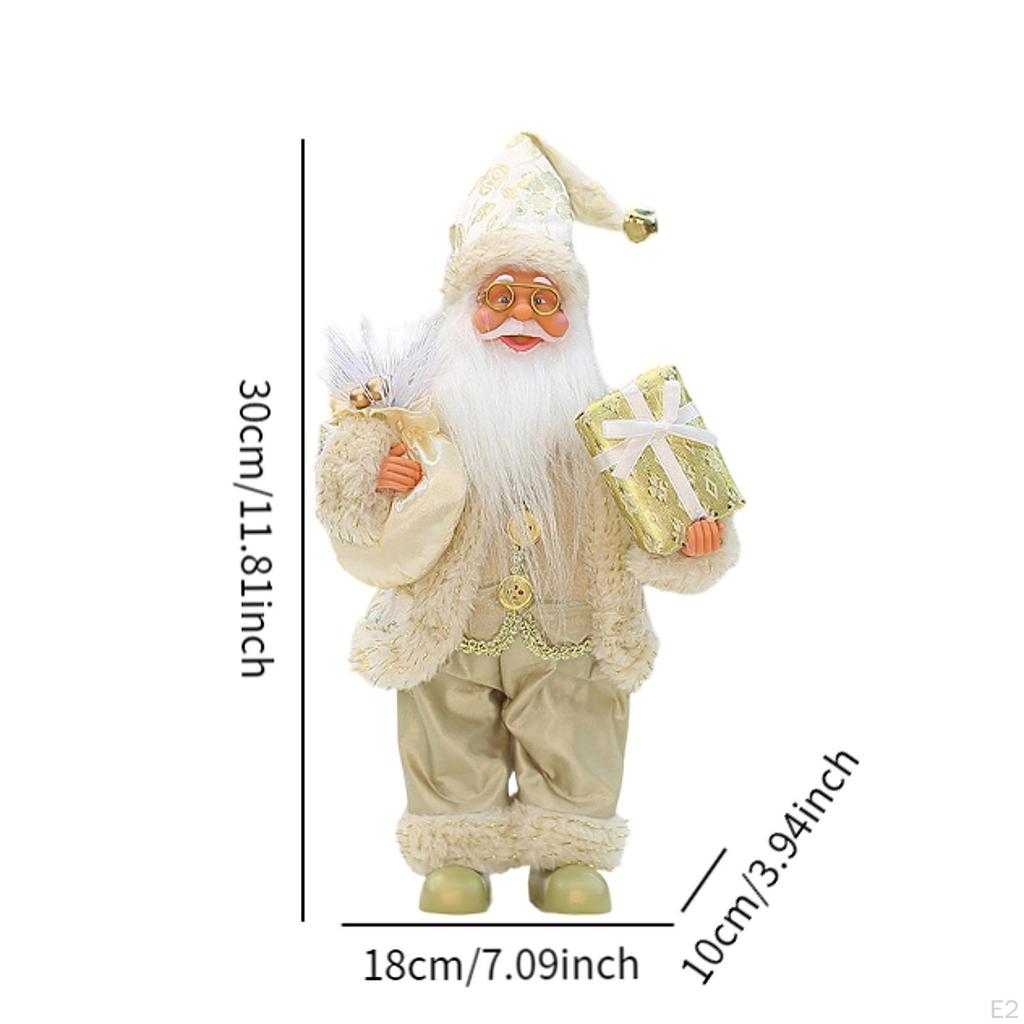 Рождественская стоящая Санта 12'' коллекционная фигурка украшение статуэтка милая для