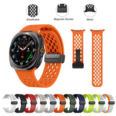 Ремешок для часов Samsung Galaxy Watch Ultra 47 мм, мягкий спортивный магнитный браслет Buckly для Galaxy Ultra 47 мм, мужской и женский ремешок для часов