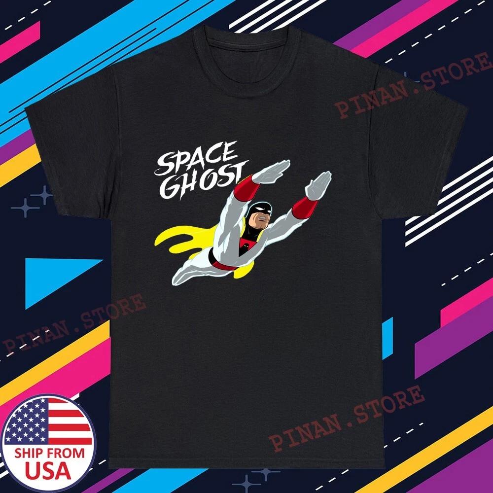 Space Ghost Retro Cartoon Men's Black Size S-5XL