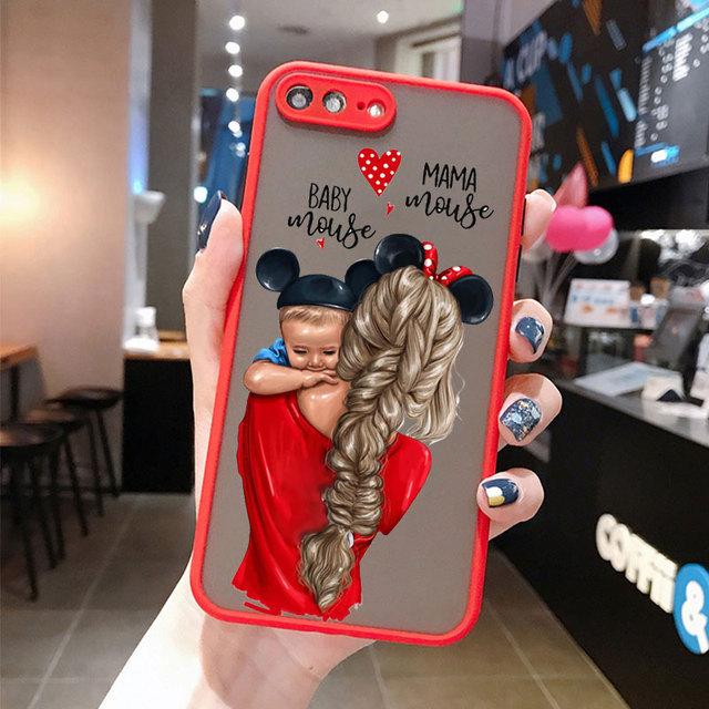 Чехол для телефона 'Супер Мама Папа Девочка Мальчик Ребенок' для iPhone 17 16 15 14 13 12 11 Pro Max Mini 7 8 Plus SE Ударопрочный Матовый Чехол Fundas