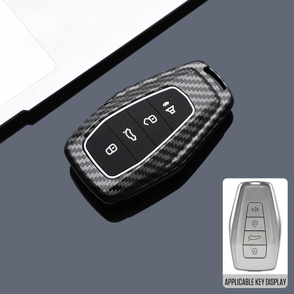 ABS Углеродное волокно Чехол для ключа автомобиля для Geely Coolray X6 X7 EX7 Emgrand Global Hawk GX7 Пульт Аксессуары