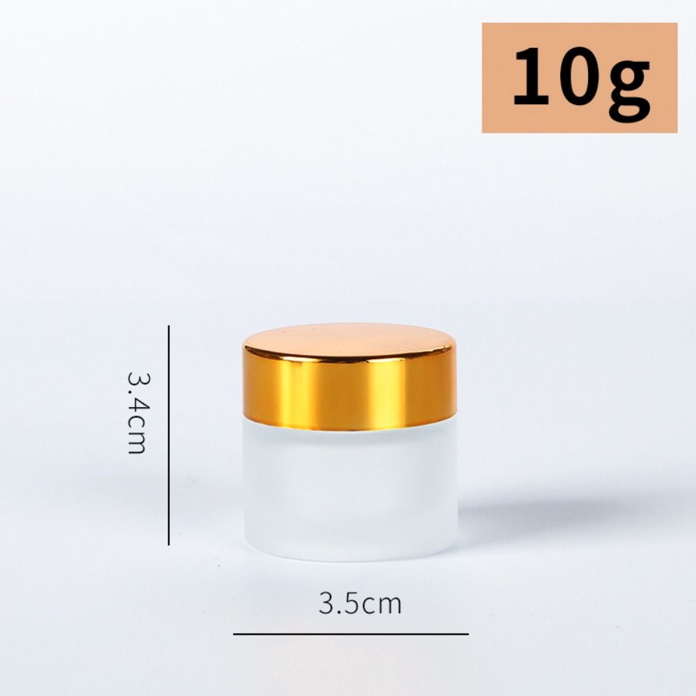 Silver/Gold/Black/White Face Cream Bottles 5-50g Makeup Jar  Cosmetic Container