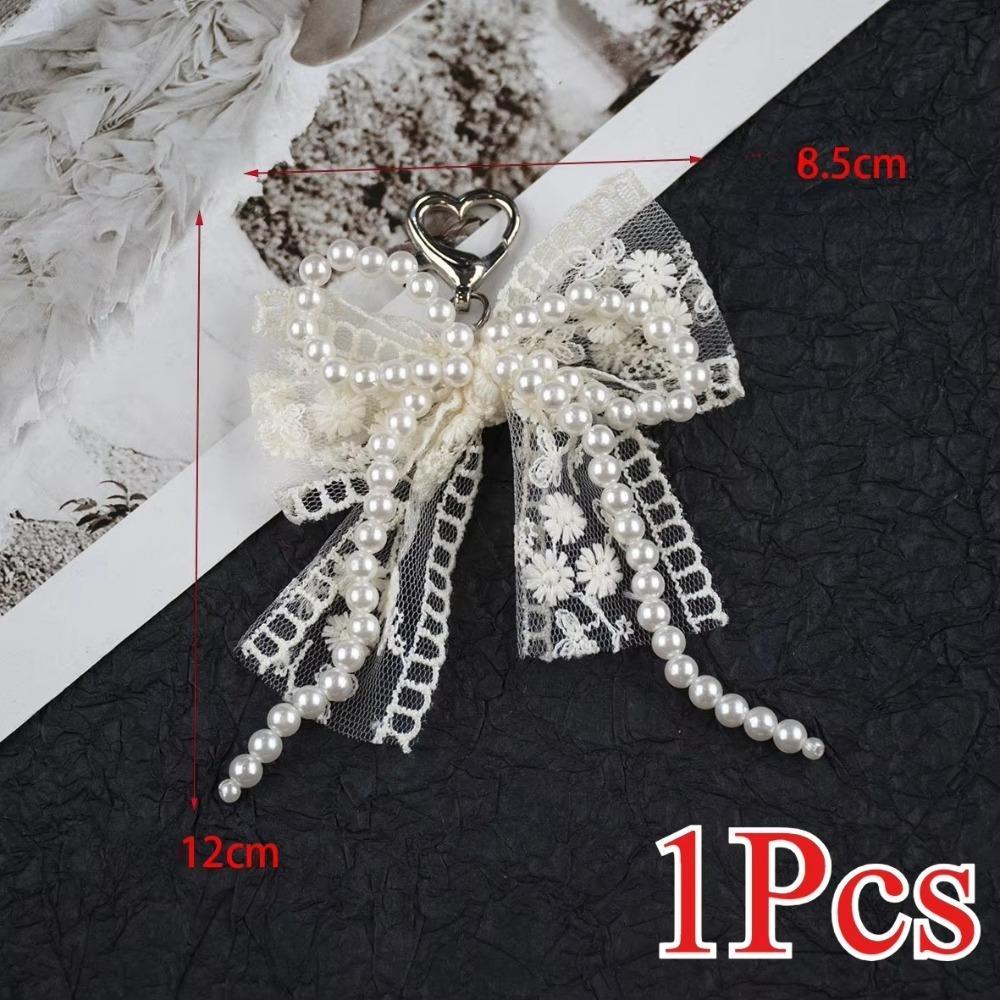 1 Pc Lace pearl bow Shoe Shoelaces Charms for Sneakers Decorative Shoe Flower Buckle Decorative Shoe Fashion Charm Accessories