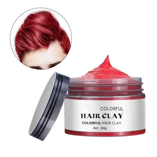 100ML Disposable Hair Dye Cream Colorful Natural Plants Washable Safe Men Women Instant Hairstyle Temporary Hair Coloring Wax Mud