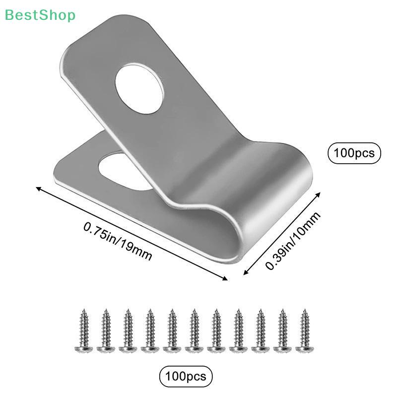 Stainless Steel Wire Clamps Are Used To Install Welded Wire Onto Wooden And Metal Livestock Fences, Iron Wire Fence Clamps.