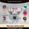 Jinggong 220V Large 304 Stainless Steel Dry/Wet Plastic Pellet Mixer CN plug (adapter included)