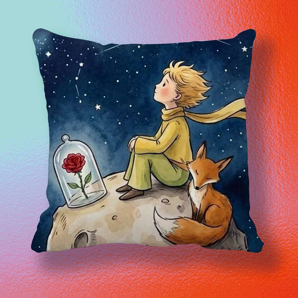 Classic LLittle PPrincep Doublesided printed pillow cover Solid color minimalist pillowcase fits all bedroom styles